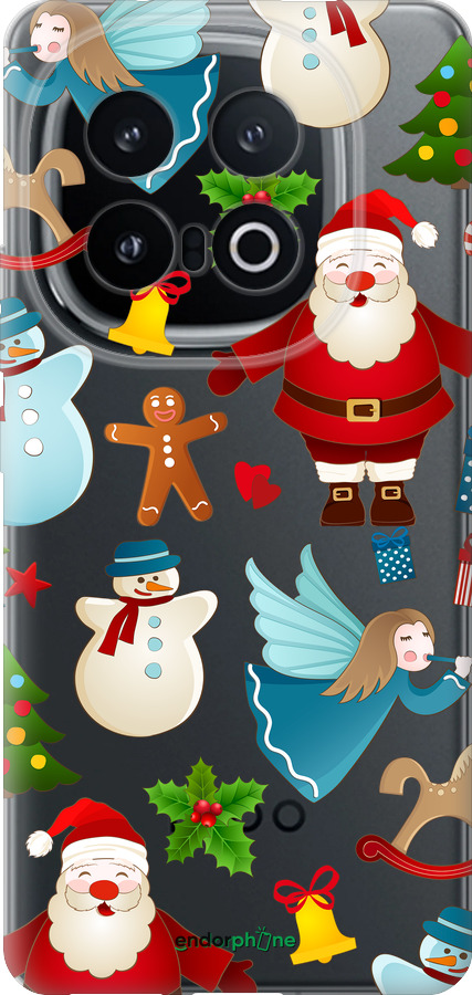 Силіконовий чехол Новорічний 1 для Vivo IQOO 13 - 4614u-3913 изображение 