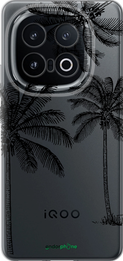 Силиконовый чехол Пальмы1 для Vivo IQOO 13 - 4634u-3913 изображение 