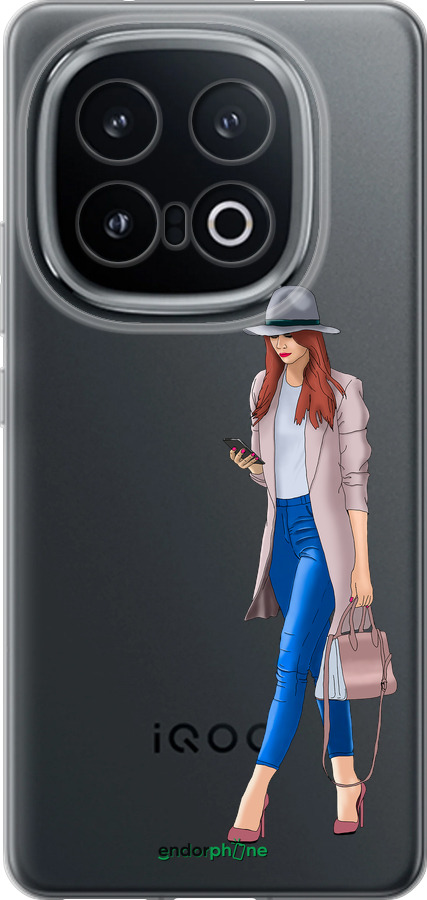 Силиконовый чехол Девушка 1 для Vivo IQOO 13 - 4751u-3913 изображение 