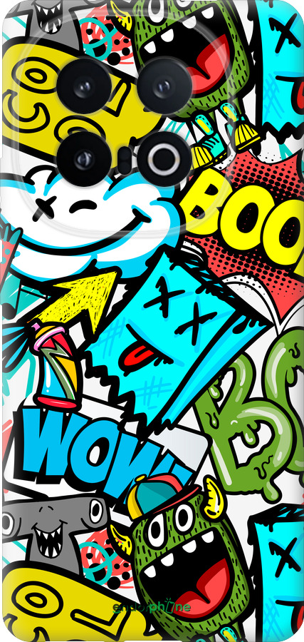 Силіконовий чехол Стікери v4 для Vivo IQOO 13 - 5508u-3913 изображение 