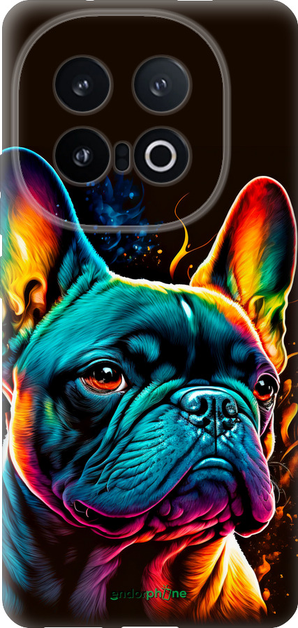 Силиконовый чехол Яркий бульдог для Vivo IQOO 13 - 5547u-3913 изображение 