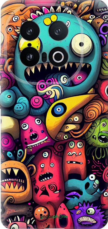 Силиконовый чехол Cмешные монстры для Vivo IQOO 13 - 5549u-3913 изображение 