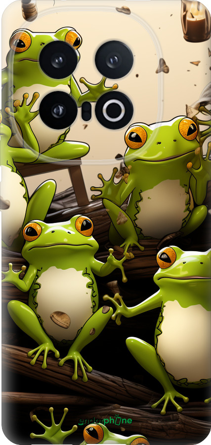 Силиконовый чехол Жабки для Vivo IQOO 13 - 5656u-3913 изображение 