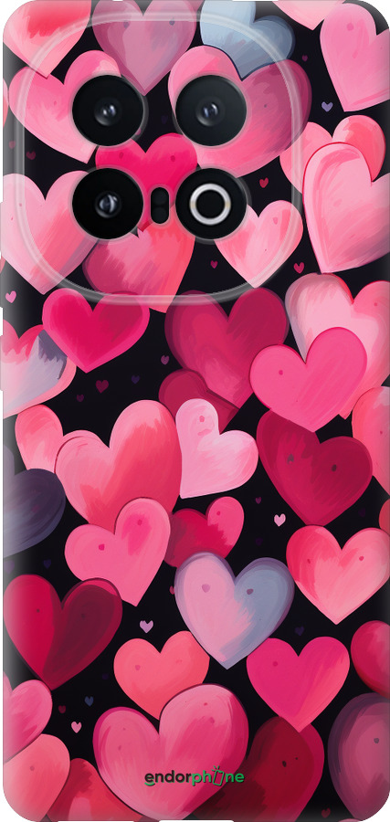 Силиконовый чехол Сердечки 4 для Vivo IQOO 13 - 5662u-3913 изображение 