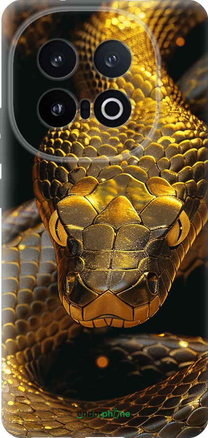 Силиконовый чехол Golden snake для Vivo IQOO 13 - 6072u-3913 изображение 