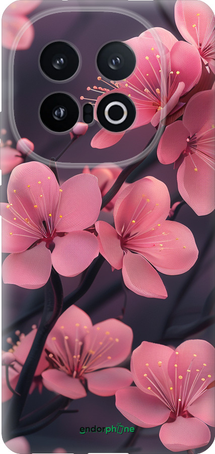 Силиконовый чехол Пурпурная сакура для Vivo IQOO 13 - 6075u-3913 изображение 