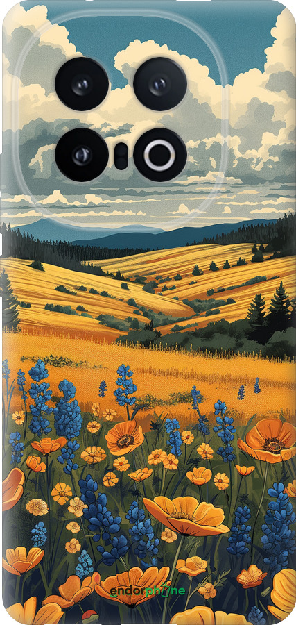 Силиконовый чехол Украинское поле для Vivo IQOO 13 - 6082u-3913 изображение 