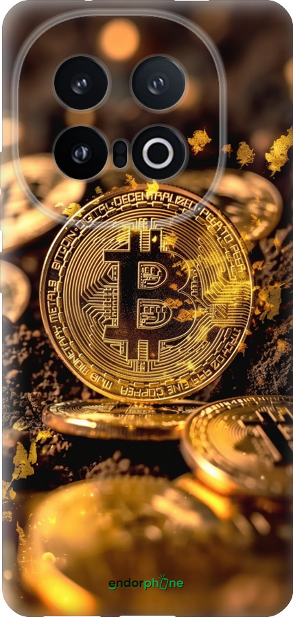 Силиконовый чехол Золотая лихорадка биткойна для Vivo IQOO 13 - 6089u-3913 изображение 