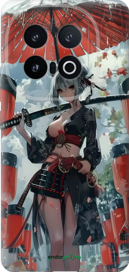 Силіконовий чехол Гейша-воїн для Vivo IQOO 13 - 6124u-3913 изображение 