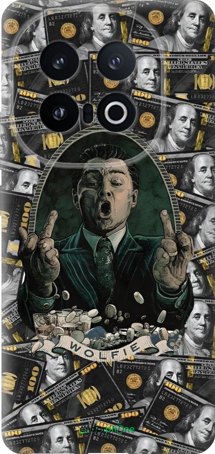 Силіконовий чехол Волк с валл стрит для Vivo IQOO 13 - 6287u-3913 изображение 