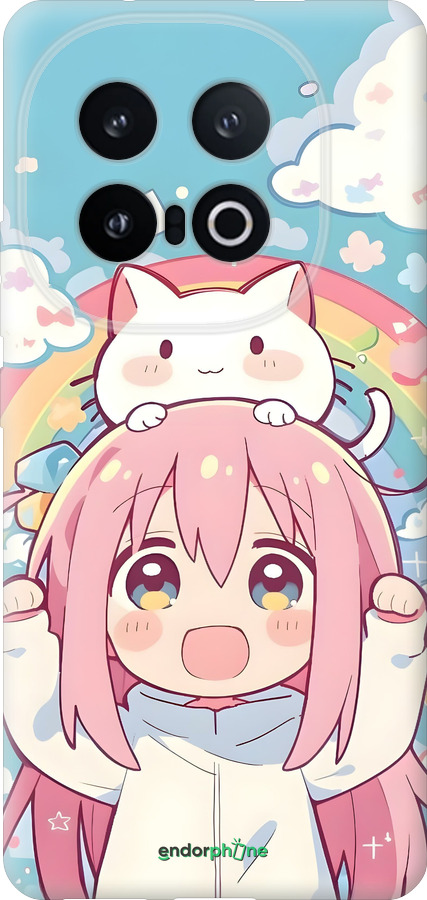 Силиконовый чехол Девочка аниме радуга для Vivo IQOO 13 - 6304u-3913 изображение 