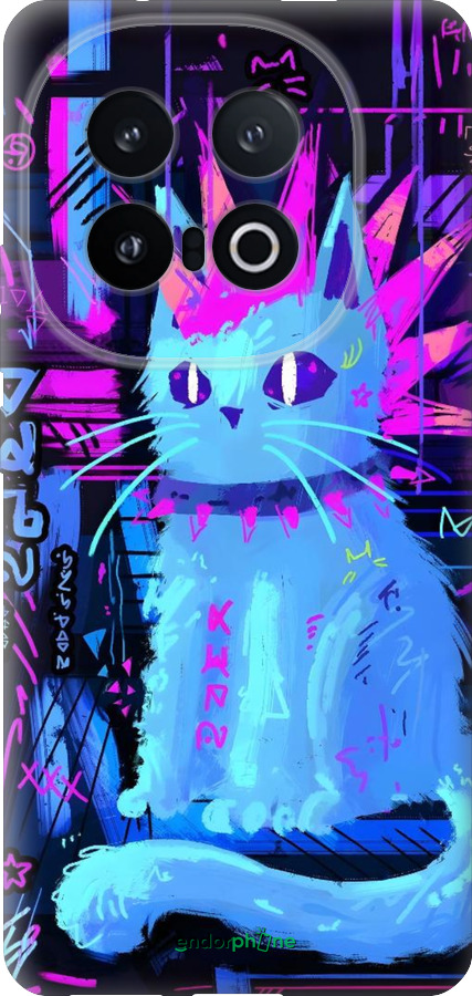 Силиконовый чехол Кот панк для Vivo IQOO 13 - 6311u-3913 изображение 