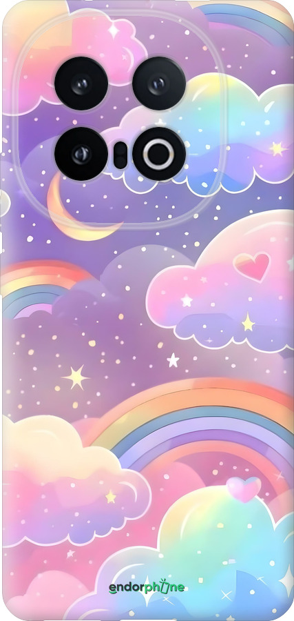 Силиконовый чехол Облака и радуга для Vivo IQOO 13 - 6312u-3913 изображение 