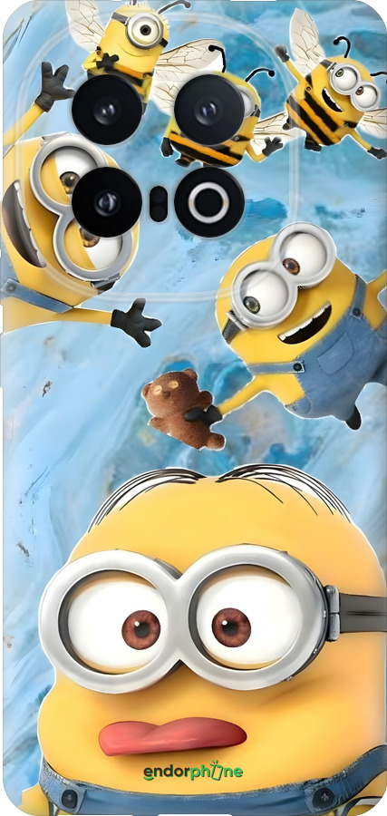 Силиконовый чехол Миньоны для Vivo IQOO 13 - 6386u-3913 изображение 