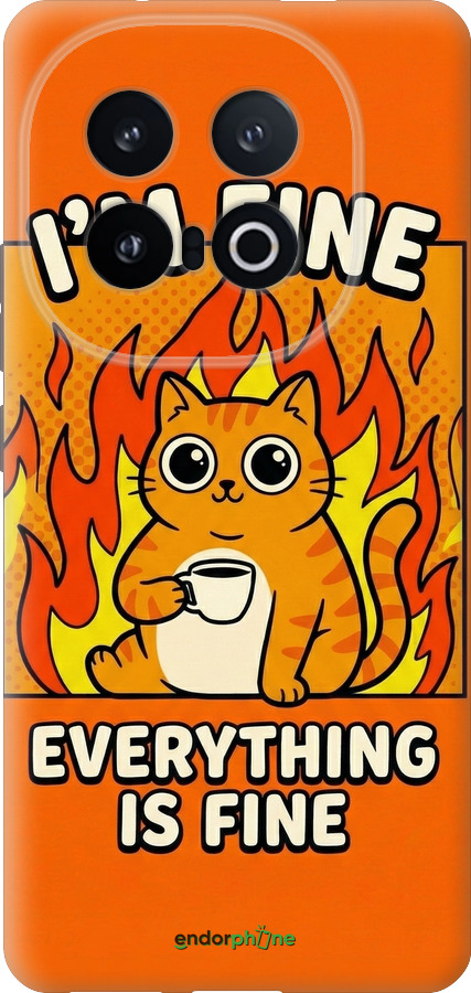 Силиконовый чехол Funny Cat для Vivo IQOO 13 - 6786u-3913 изображение 