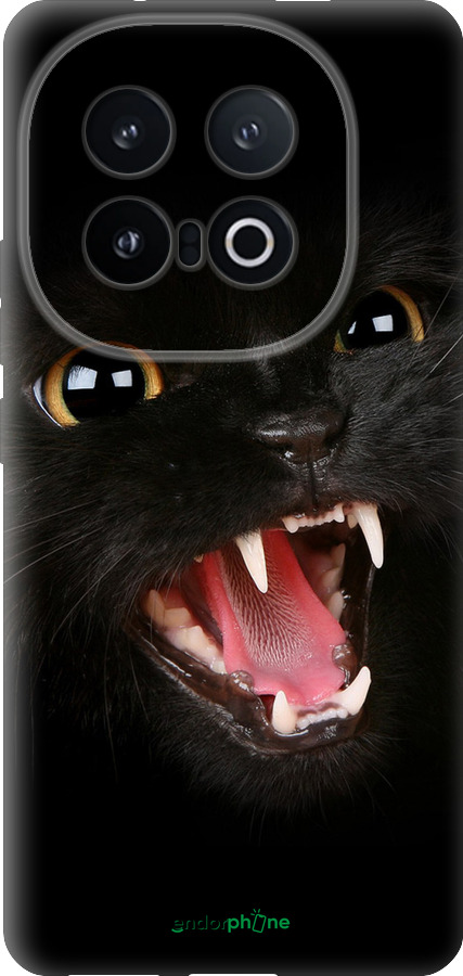 Силиконовый чехол Чёрная кошка для Vivo IQOO 13 - 932u-3913 изображение 