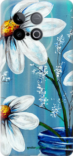 Силиконовый чехол Красивые арт-ромашки для Vivo Y300 GT 5G - 4031u-4151 изображение 