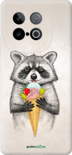 Силиконовый чехол Енотик с мороженым для Vivo IQOO Neo 10 5G - 4602u-3920 изображение 