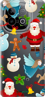 Силиконовый чехол Новогодний 1 для Vivo iQOO Z10 Turbo - 4614u-4150 изображение 