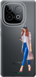 Силиконовый чехол Девушка 1 для Vivo Y300 GT 5G - 4751u-4151 изображение 