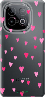 Силиконовый чехол Сердечки 2 для Vivo Y300 GT 5G - 4763u-4151 изображение 
