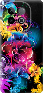 Силиконовый чехол Абстрактные цветы для Vivo Y300 GT 5G - 511u-4151 изображение 
