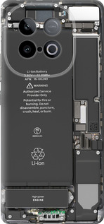 Силиконовый чехол Детали смартфона для Vivo Y300 GT 5G - 5487u-4151 изображение 