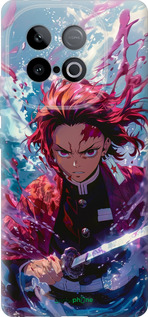 Силиконовый чехол Танджиро Камадо: Клинок рассекающий демонов для Vivo IQOO Neo 10 5G - 6111u-3920 изображение 