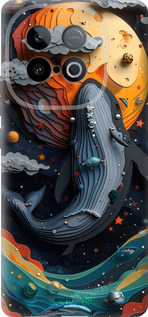 Силиконовый чехол Кит в космосе для Vivo iQOO Z10 Turbo - 6328u-4150 изображение 