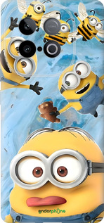 Силиконовый чехол Миньоны для Vivo Y300 GT 5G - 6386u-4151 изображение 