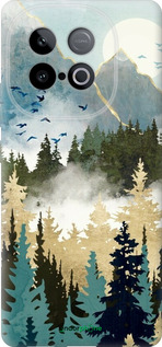 Силиконовый чехол С изображением лесного пейзажа для Vivo iQOO Z10 Turbo - 6548u-4150 изображение 