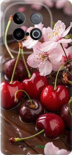 Силиконовый чехол Вишня в шоколаде для Vivo iQOO Z10 Turbo - 6698u-4150 изображение 