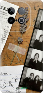 Силиконовый чехол Aesthetic Scrapbook Collage для Vivo Y300 GT 5G - 6773u-4151 изображение 