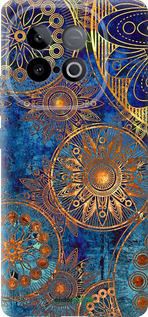 Силиконовый чехол Золотой узор для Vivo IQOO Neo 10 5G - 678u-3920 изображение 