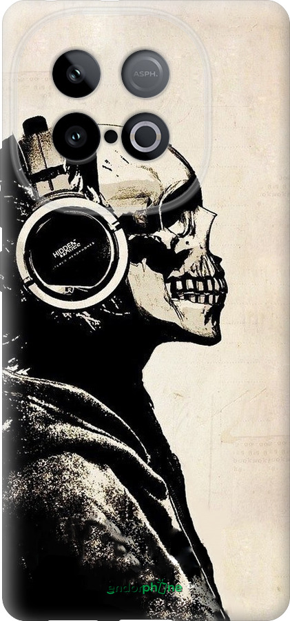 Силиконовый чехол Скелет-меломан v2 для Vivo Y300 GT 5G - 1200u-4151 изображение 