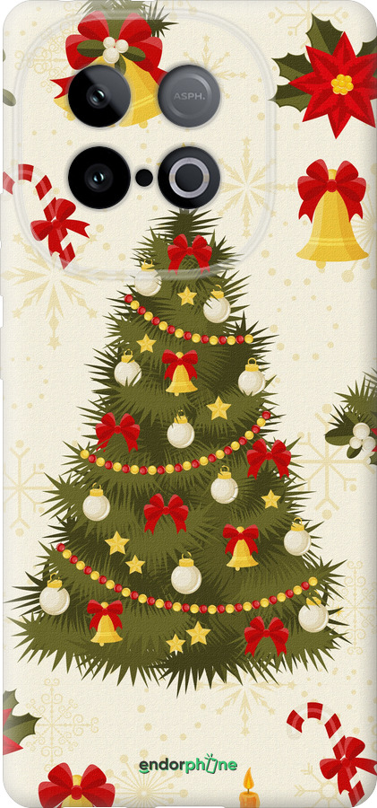 Силиконовый чехол Новогодняя елка для Vivo Y300 GT 5G - 4198u-4151 изображение 