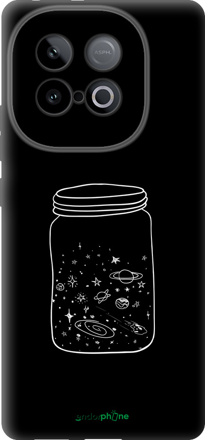 Силиконовый чехол Космос в банке для Vivo Y300 GT 5G - 4297u-4151 изображение 