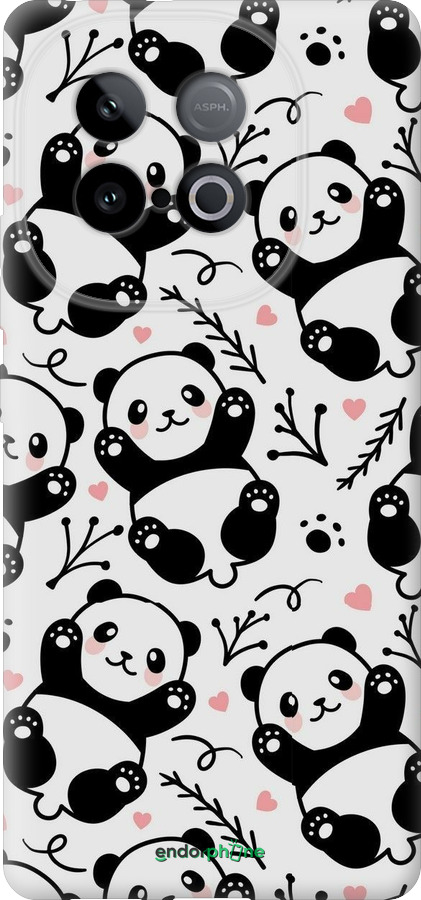 Силиконовый чехол Панды для Vivo iQOO Z10 Turbo - 4318u-4150 изображение 