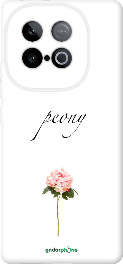 Силиконовый чехол Пион для Vivo Y300 GT 5G - 4366u-4151 изображение 