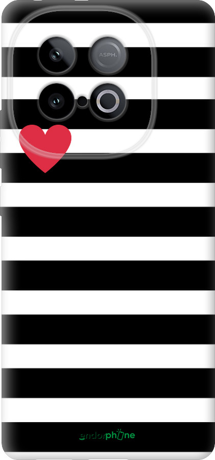 Силиконовый чехол Черно-белые полосы для Vivo IQOO Neo 10 5G - 4461u-3920 изображение 