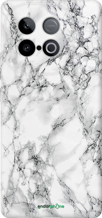 Силиконовый чехол Мрамор белый для Vivo IQOO Neo 10 5G - 4480u-3920 изображение 