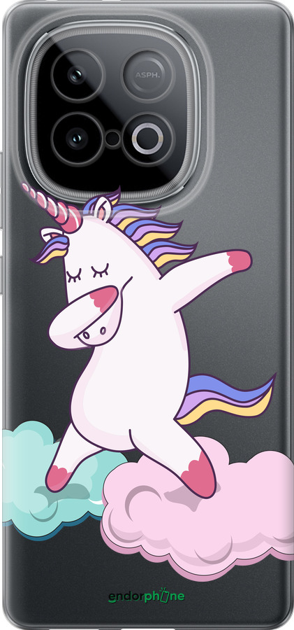 Силиконовый чехол Единорог для Vivo iQOO Z10 Turbo - 4702u-4150 изображение 