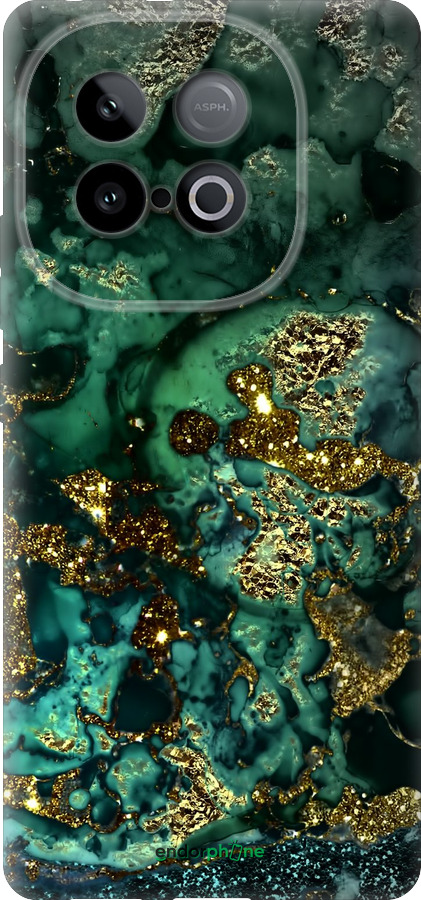 Силиконовый чехол Мрамор золото богатство для Vivo Y300 GT 5G - 5419u-4151 изображение 