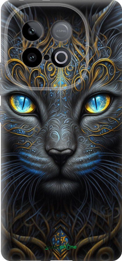 Силиконовый чехол Кошка для Vivo Y300 GT 5G - 5548u-4151 изображение 