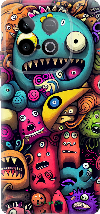 Силіконовий чехол Смішні монстри для Vivo IQOO Neo 10 5G - 5549u-3920 изображение 