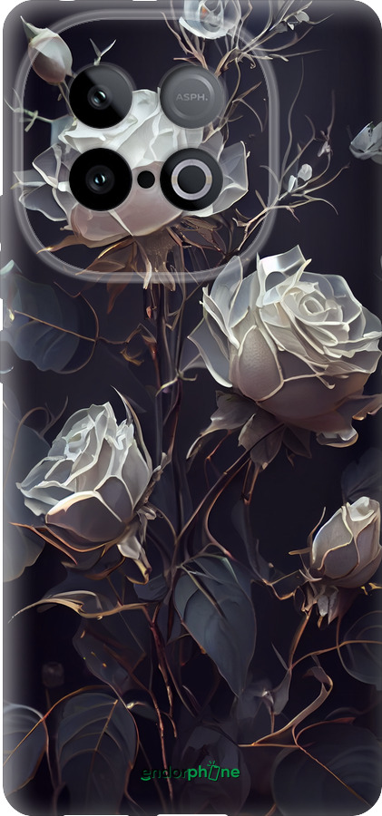 Силіконовий чехол Троянди 2 для Vivo IQOO Neo 10 5G - 5550u-3920 изображение 