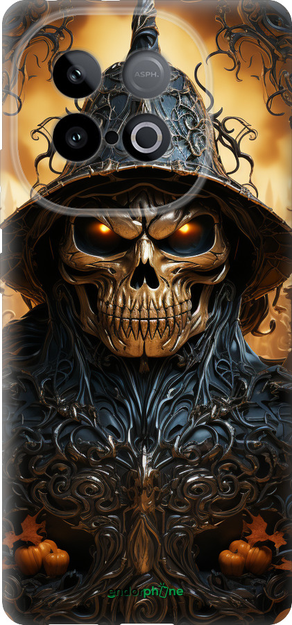 Силиконовый чехол Череп 2 для Vivo iQOO Z10 Turbo - 5652u-4150 изображение 