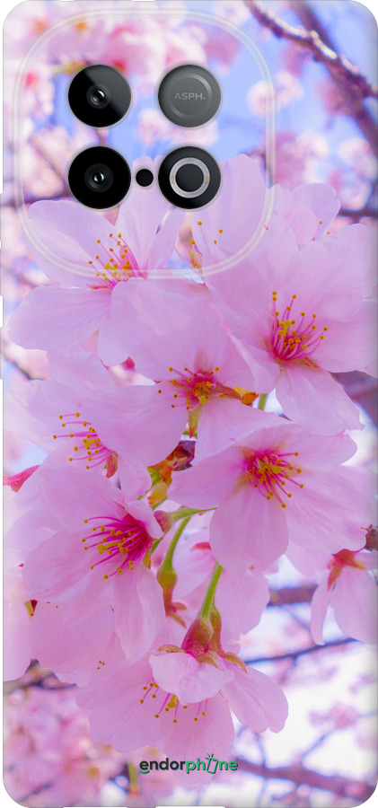 Силиконовый чехол Сакура для Vivo IQOO Neo 10 5G - 6029u-3920 изображение 