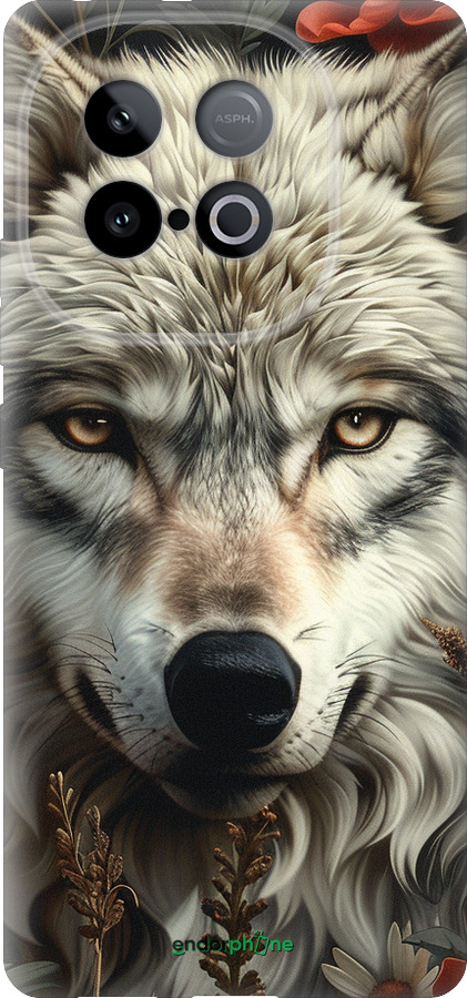 Силиконовый чехол Волчий взгляд для Vivo Y300 GT 5G - 6066u-4151 изображение 