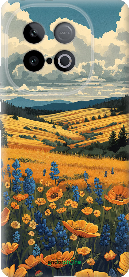 Силиконовый чехол Украинское поле для Vivo Y300 GT 5G - 6082u-4151 изображение 